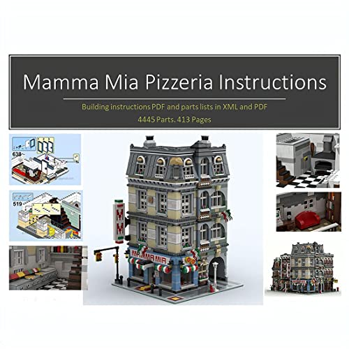 KEKRAV Modular Construction Set, MOC-39491 Street View Architecture Model Construction Set, 4449 Stücke, die mit Lego… – Bild 4