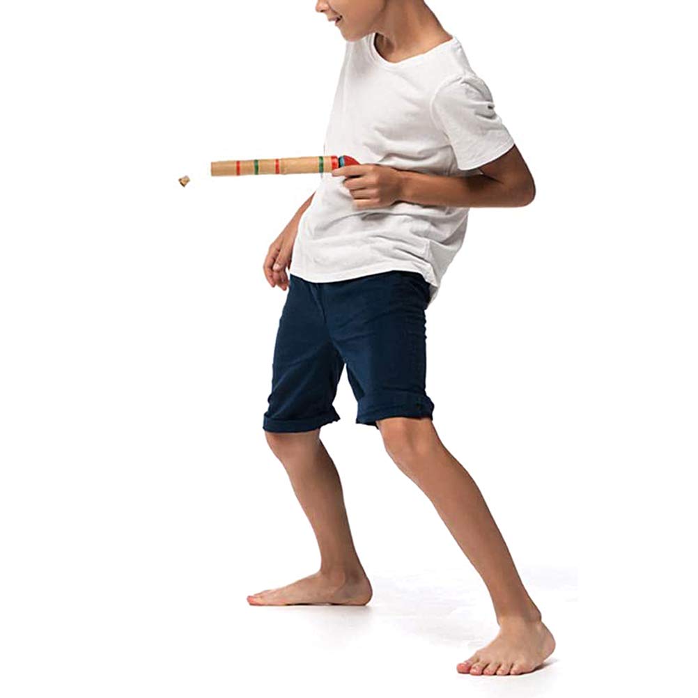 2PCS Wooden Guns Toy Wood Cork Toys with Pump Action Handle Outdoor Play Toys for Children (2pcs) - Image 4