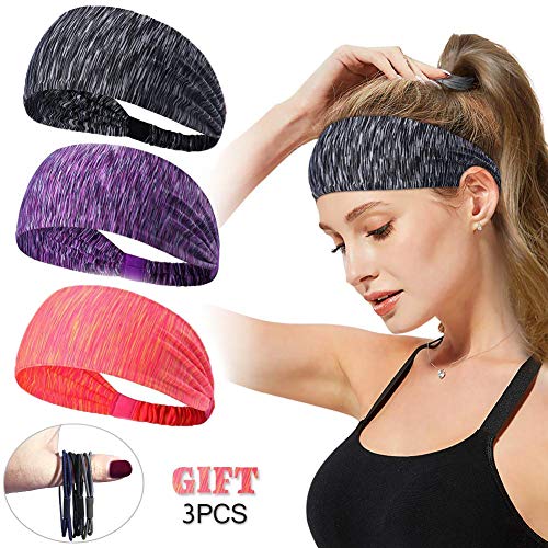 Women Men Sport Workout Headband Non Slip Lightweight Soft Wicking Stretchy Multi Style
