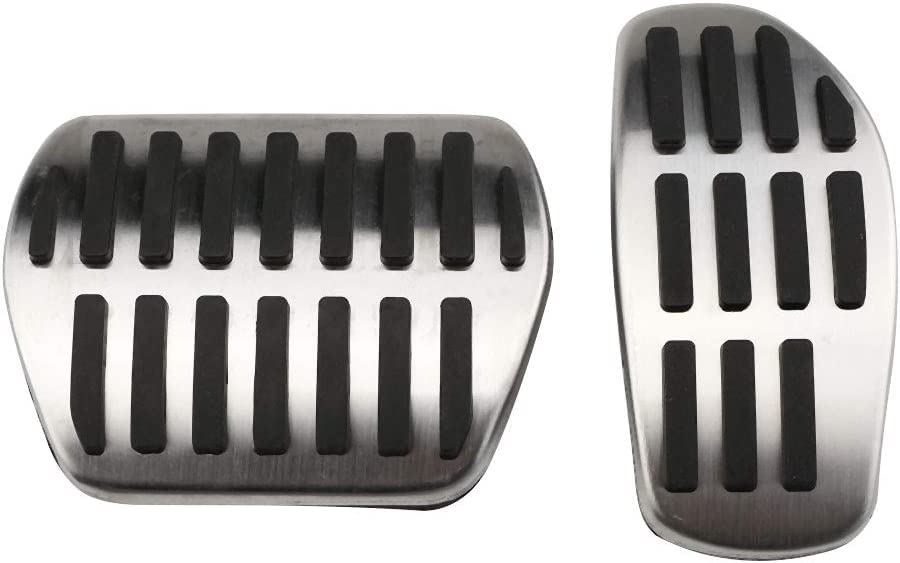 Car Non Slip Foot Pedal No Drill Footrest Gas Brake Pedal Cover Trim 1set for Nissan Rogue 2014-2020 2021