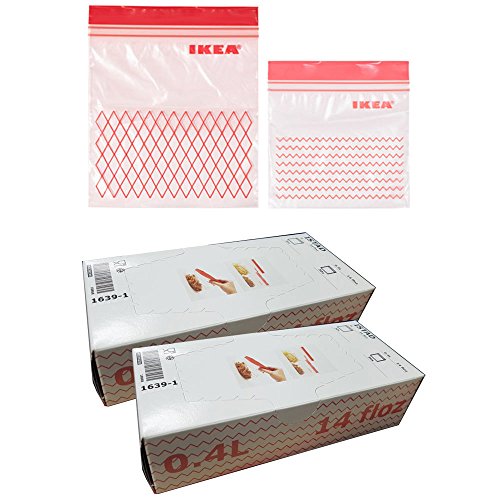 IKEA ISTAD - Bolsa de plástico para congelador, color rojo, 120 unidades