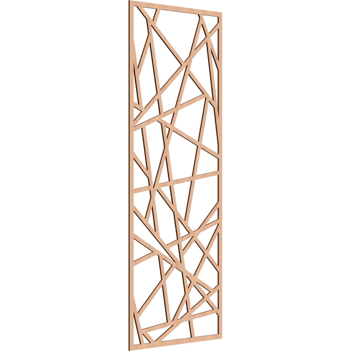 Conway Decorative Pierced Fretwork Wood Wall Panels, 29 3/8"W x 74 3/8"H x 1/4"T, Alder