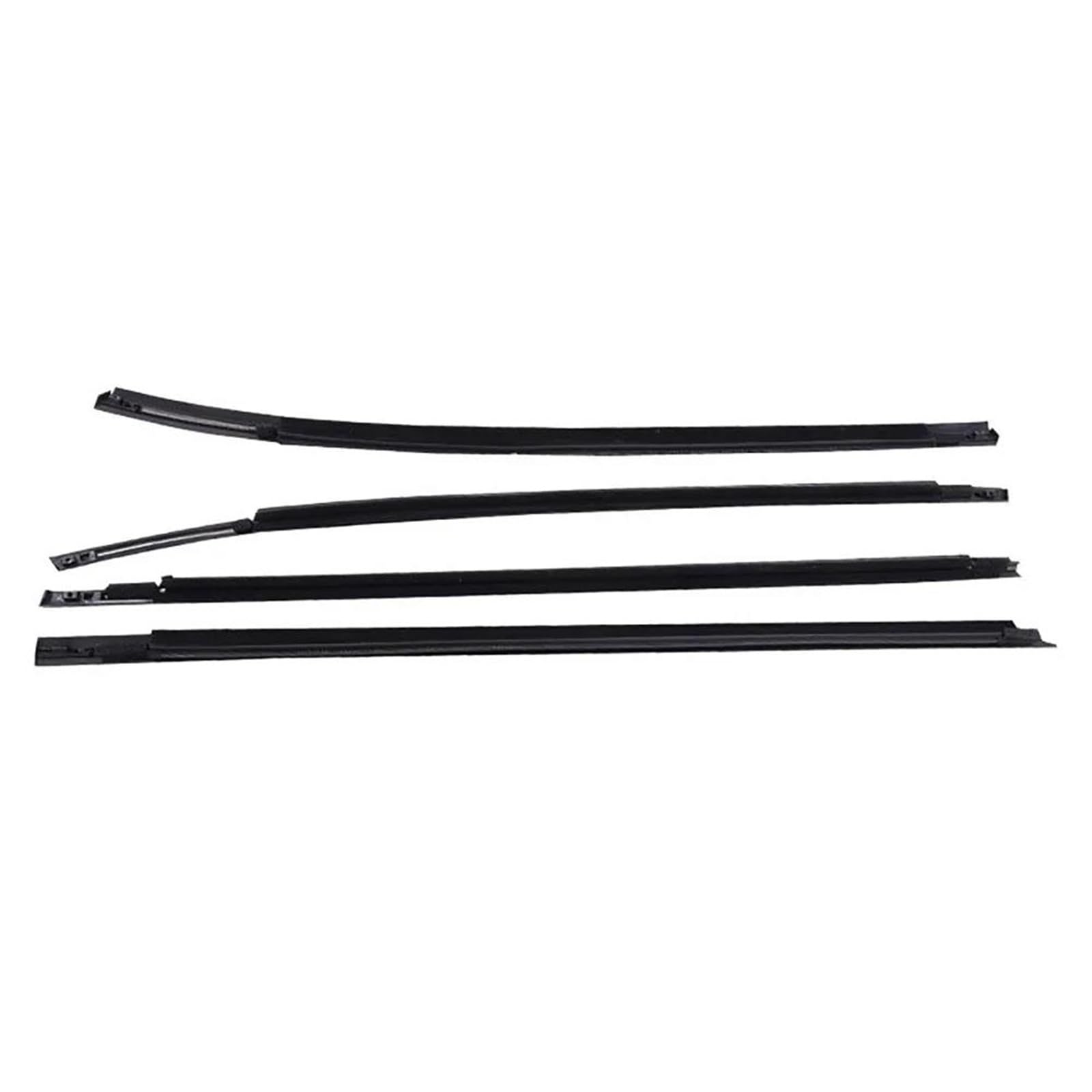 Zysm Black Side Trim Car Window Glass Sealant Strip For Hyundai For Tucson Ix35 2010-2015 822102S000 Side Weatherstrips Pressure Moulding Trim Outer Buffer(Black)