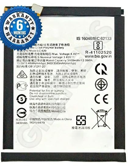 Image of Original LC-620 Battery for Nokia 6.2 /7.2 TA-1198 TA-1200 TA-1196 TA-1201 TA-1187 TA-1193 TA-1178 Battery with 6 Months Warranty***(A0188)