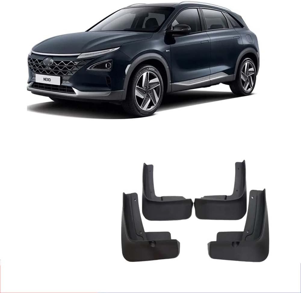 Guardabarros Hyundai Nexo 2019-2023: faldillas antibarro de protección delantera y trasera