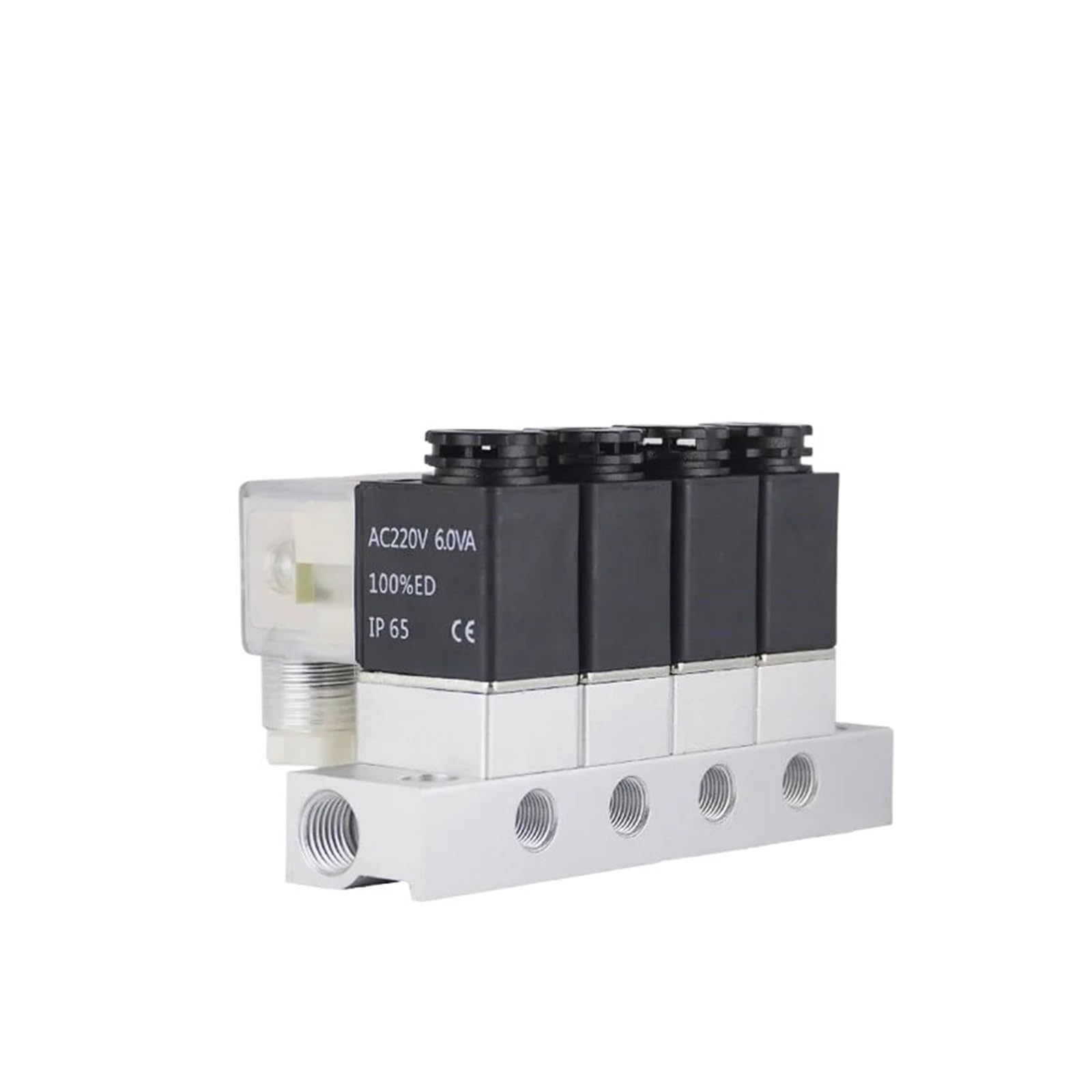 MXXDMOPD 1PCS 10F 2V025-06 DC12V 24V 220V 110V Pneumatic Solenoid Valve 2 Normally Closed air Cartridge 2V025-08(Ac110v No Fittings)