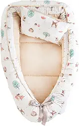 Ninho Bebê Redutor De Berço Ajustável Menina Menino Com Travesseiro (Bosque Encantado)