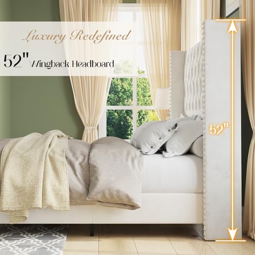 Jocisland BHB015-CA Queen Upholstered Bed Frame thumb #3