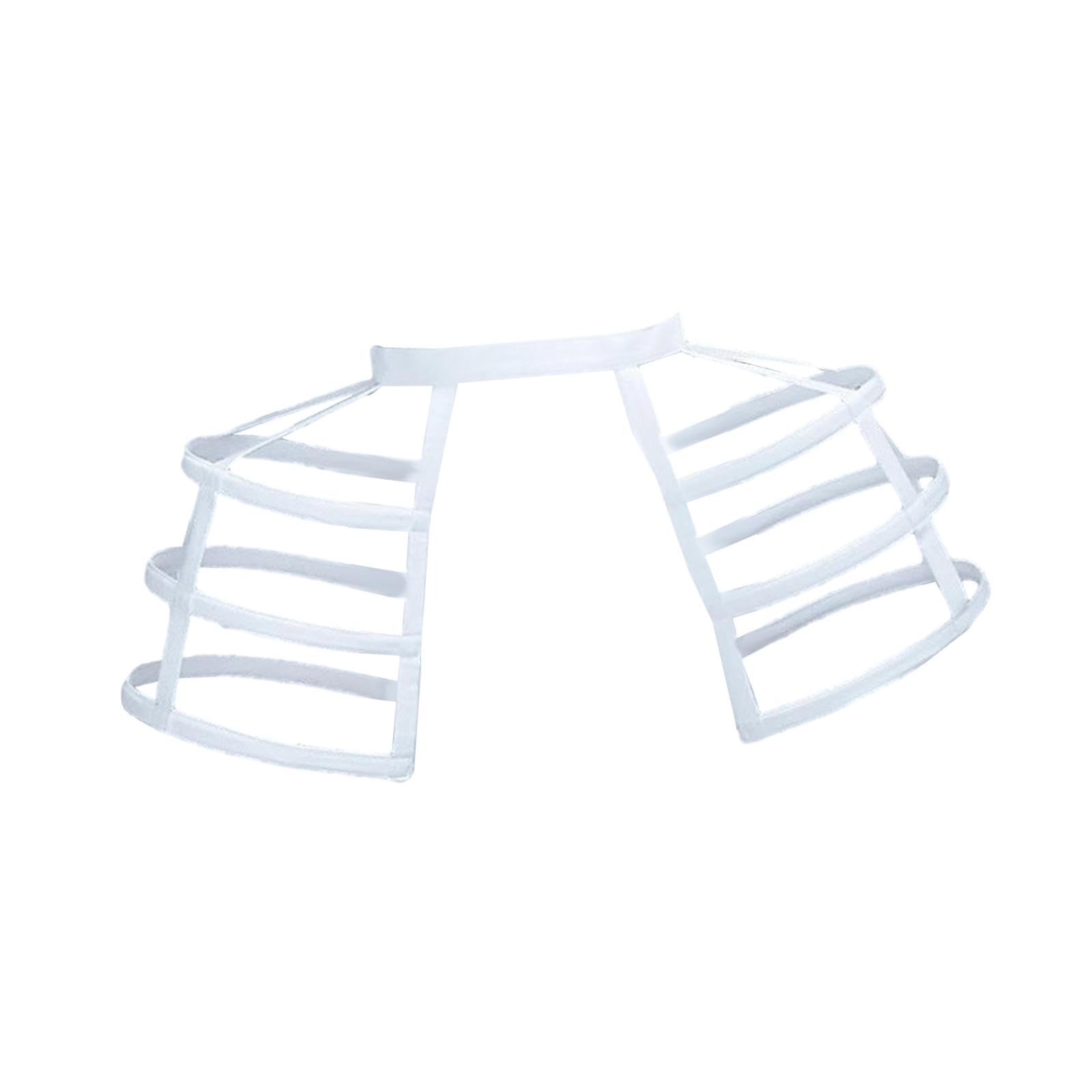 jojomis Gabbia Hoop Gonna Sottogonna Donna Cerchi Pannier Sottogonna Crinolina Pannier Femminile Cage Pannier per Cosplay Barocco Birdcage Style Elastico Vita 45-90 cm
