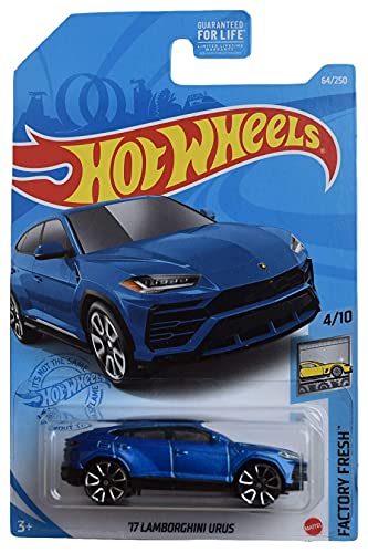 Hot Wheels '17 Lamborghini Urus Azul 1:64 miniatura 1