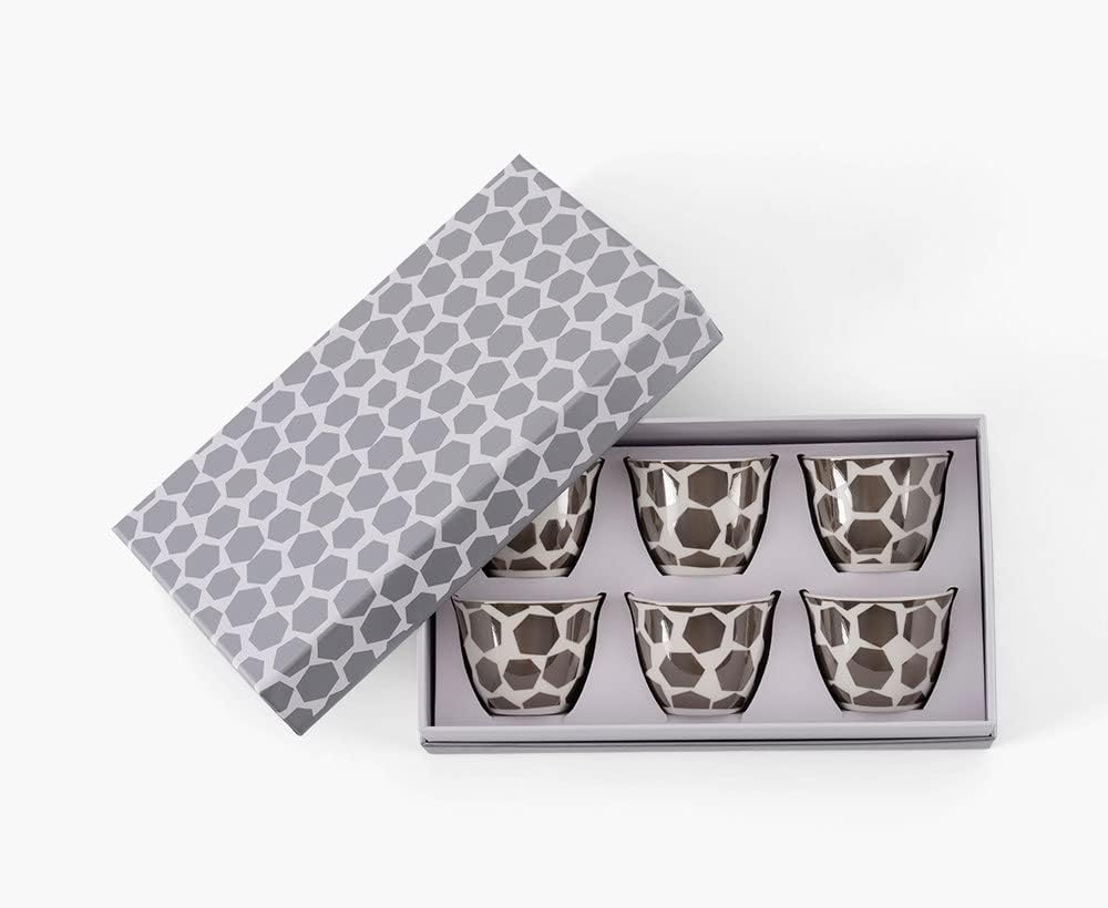 2XL HOMEColyn Cup & Saucer Set Silver