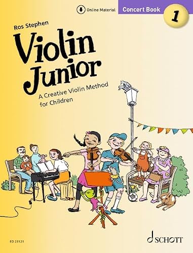 Violin Junior: Concert Book 1 - A Creative Violin Method for Children - Violin and Piano Sheet Music - Schott Music (ED 23121): Livre de concerts 1