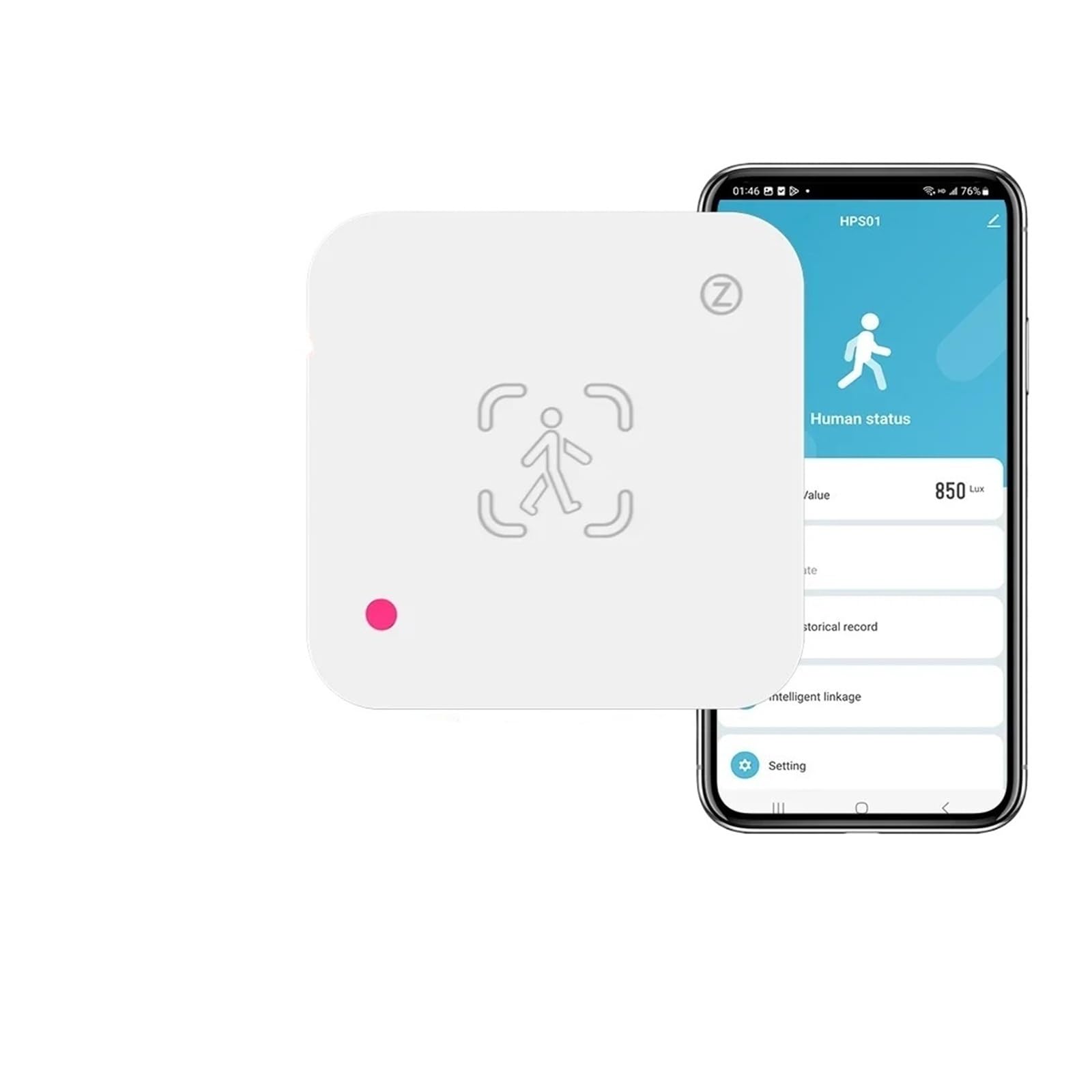 Zigbee-Anwesenheitssensor for Menschen | MmWave-Radar mit Luminanz for das Privatleben ersetzt PIR(Light green)
