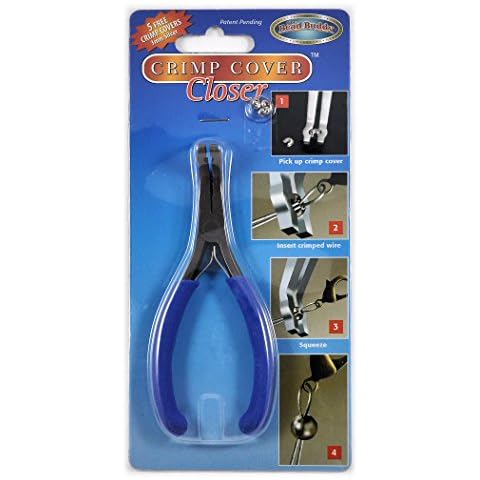 Bead Buddy Crimp Cover Closing Crimp Pliers for Jewelry Making - Jewelry Tools Professional or Hobbyist Jewelry Making Tool Set - Crimping Pliers for Jewelry Making Cover