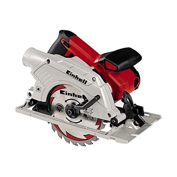 Einhell Handkreissäge TE-CS 165 (1200 W, max. 55 mm, Sägeblatt Ø 165 mm, 24 Zähne, Absaugadapter, Parallelanschlag, inkl… – Bild 3