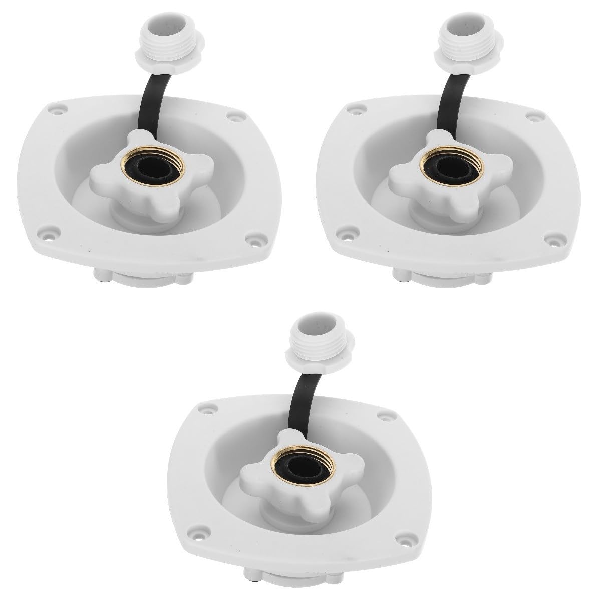 Gatuida 3piezas Tapón De Llenado De Agua Para Rv Accesorio De Entrada De Agua Instalación Fácil y Compatible Autocaravanas y