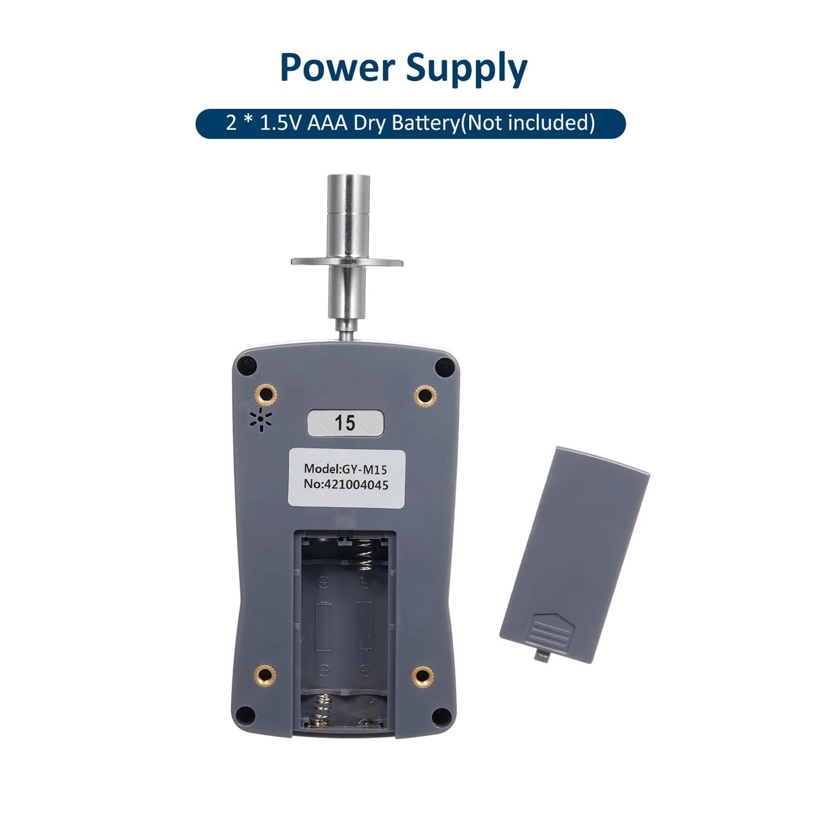 Medidor de dureza fruta GY-M15, minipenetrómetro, durómetro con rango 0,2 a 15 Kgf/cm² (x10^5 Pa), división carga