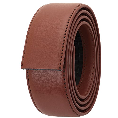 Falari Men's Leather Ratchet Belt Strap Without Buckle 34mm For 35mm Buckle, Strap ONLY2