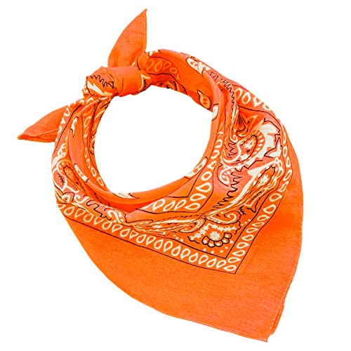 Bandana Zandana Alsino 100% Cotone - Fazzoletto Da Collo 54x54 Cm, Motivi Cachemire - Foto 8