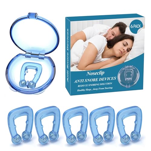 #Commissioniguadagnate<br>6 pezzi Anti Russamento Clip Magnetici Dilatatore Nasale Antirussamento Anti Russamento Clip Magnetiche per Naso Nose Strips Magnetic Nasal Strips Clip Migliorano la Qualità del Sonno(Blue)