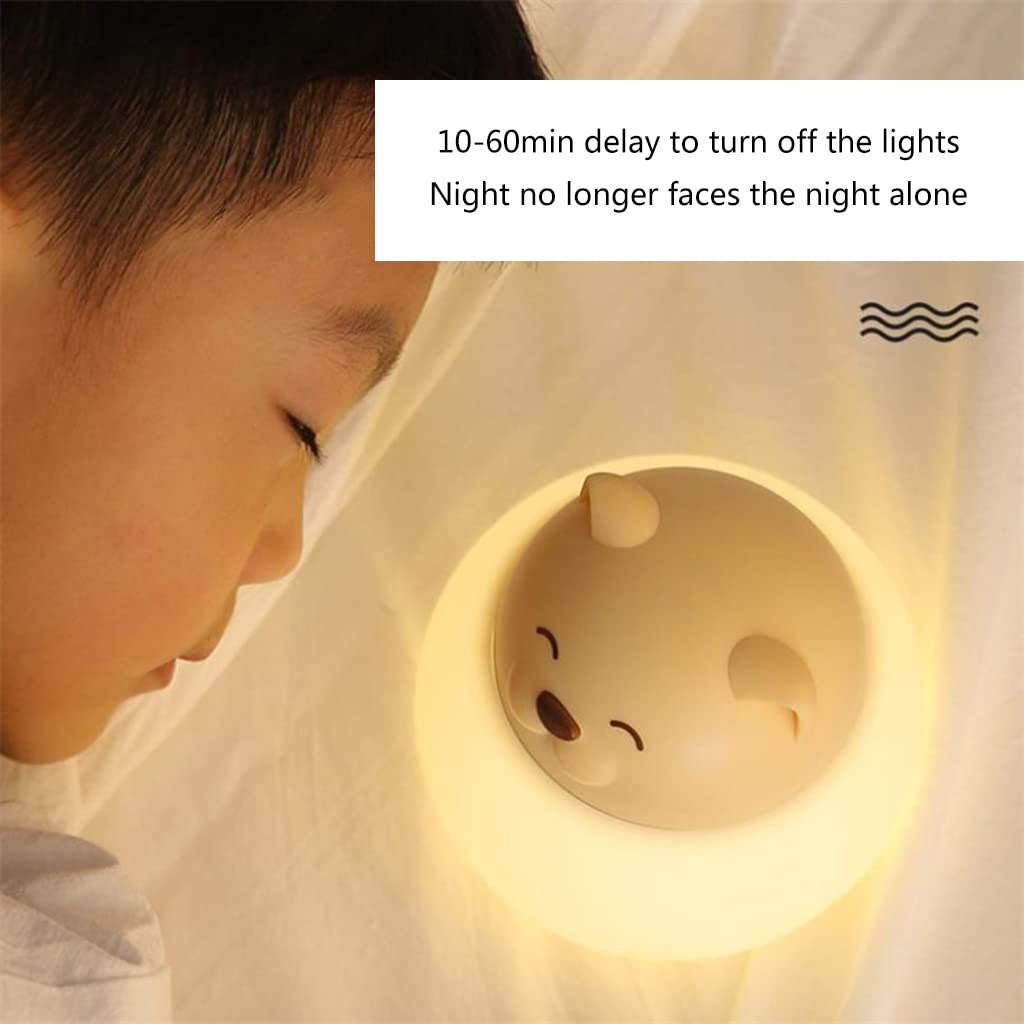Veilleuse LED en silicone pour enfant avec interrupteur tactile pour chambre d'enfant