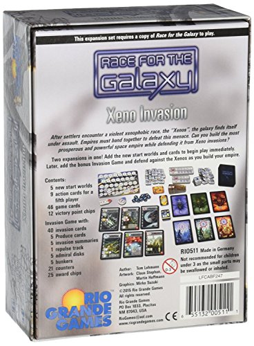 Race for the Galaxy Xeno Invasion Expansión juego de mesa miniatura 3