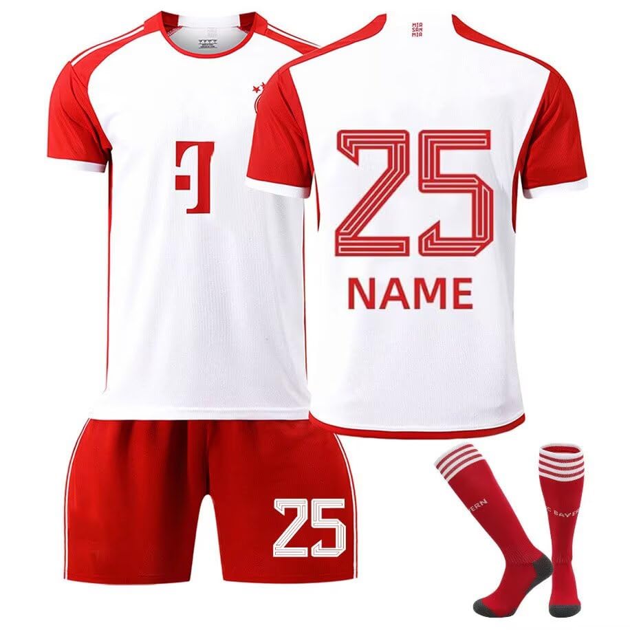 Personalised 23 24 Bayern Home Football Jersey for Children and Adults...