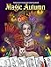Magic Autumn. Halloween Grayscale coloring book: Coloring Book for Adults