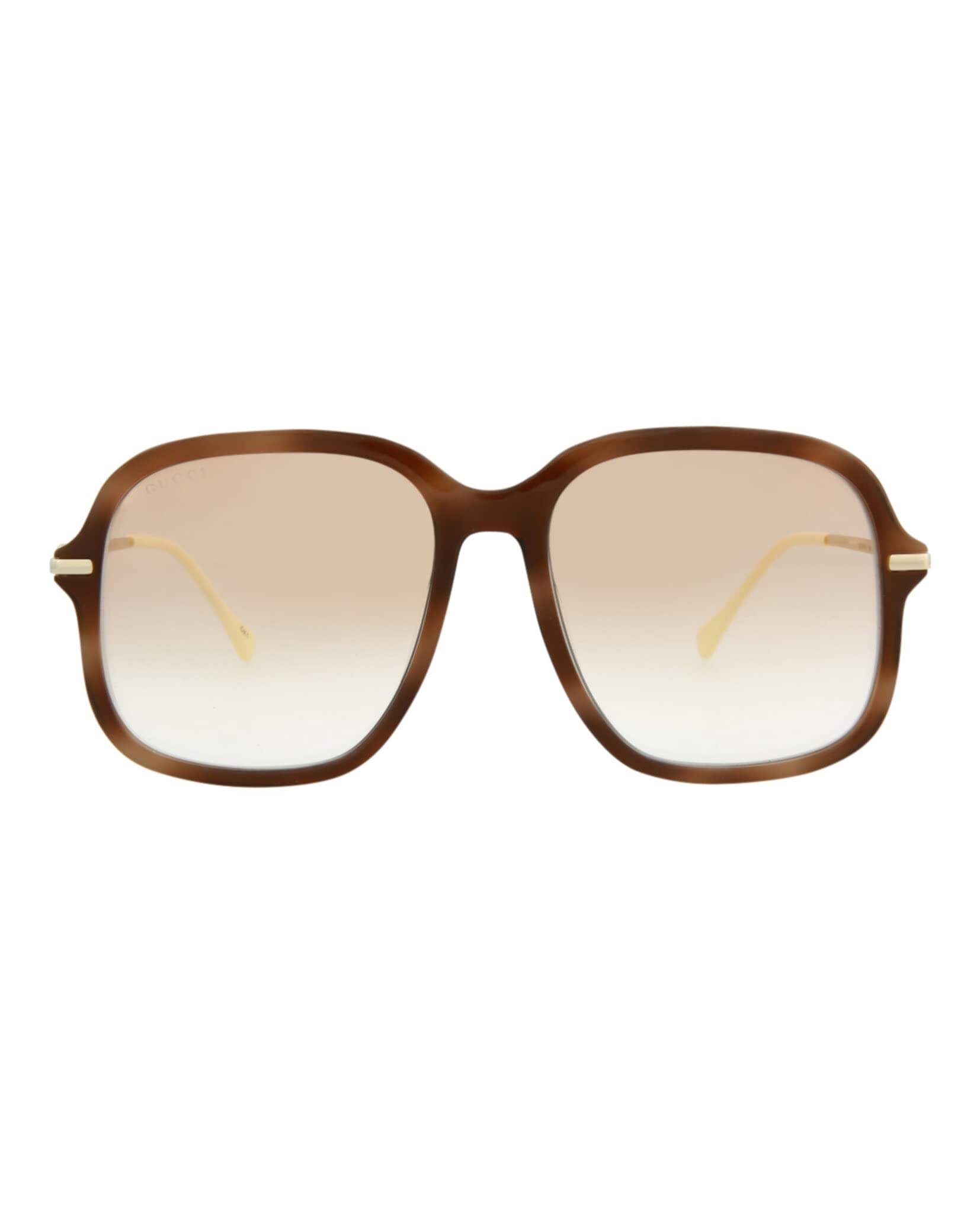 Gucci Square Rectangle Sunglasses Havana Gold Pink Luxury Eyewear Made In Italy Acetate Frame Designer Fashion for Everyday