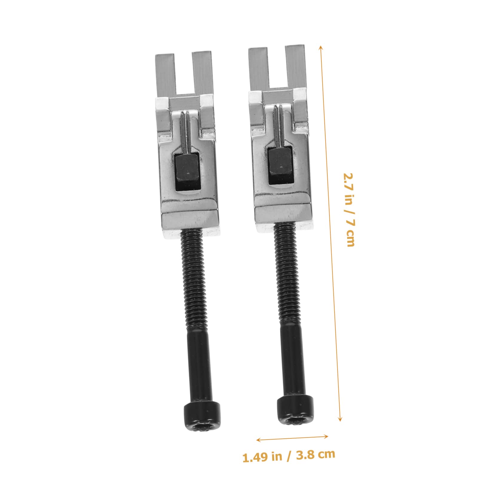 FUNOMOCYA 6 Pcs Metal Double Locking Tremolo Saddles for Guitar Silver Design Saddle Blocks