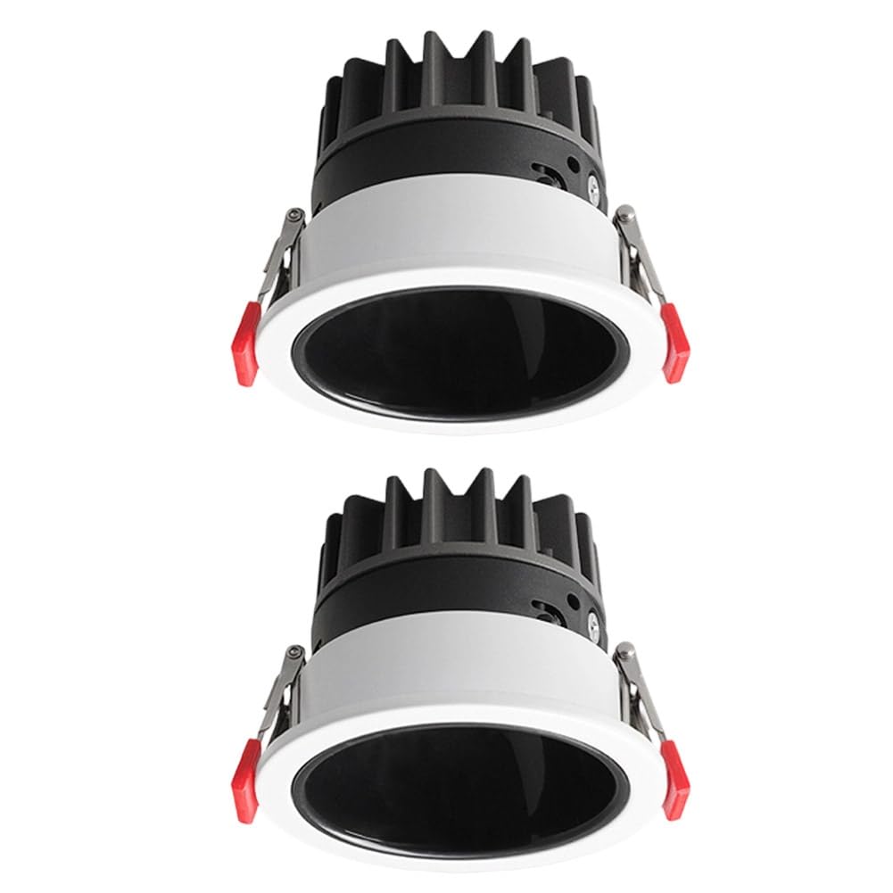 Hndhbfgrt Dimmable Recessed Anti-Glare LED Downlight Ceiling Light Spot Light Indoor Lighting Background Light 12W