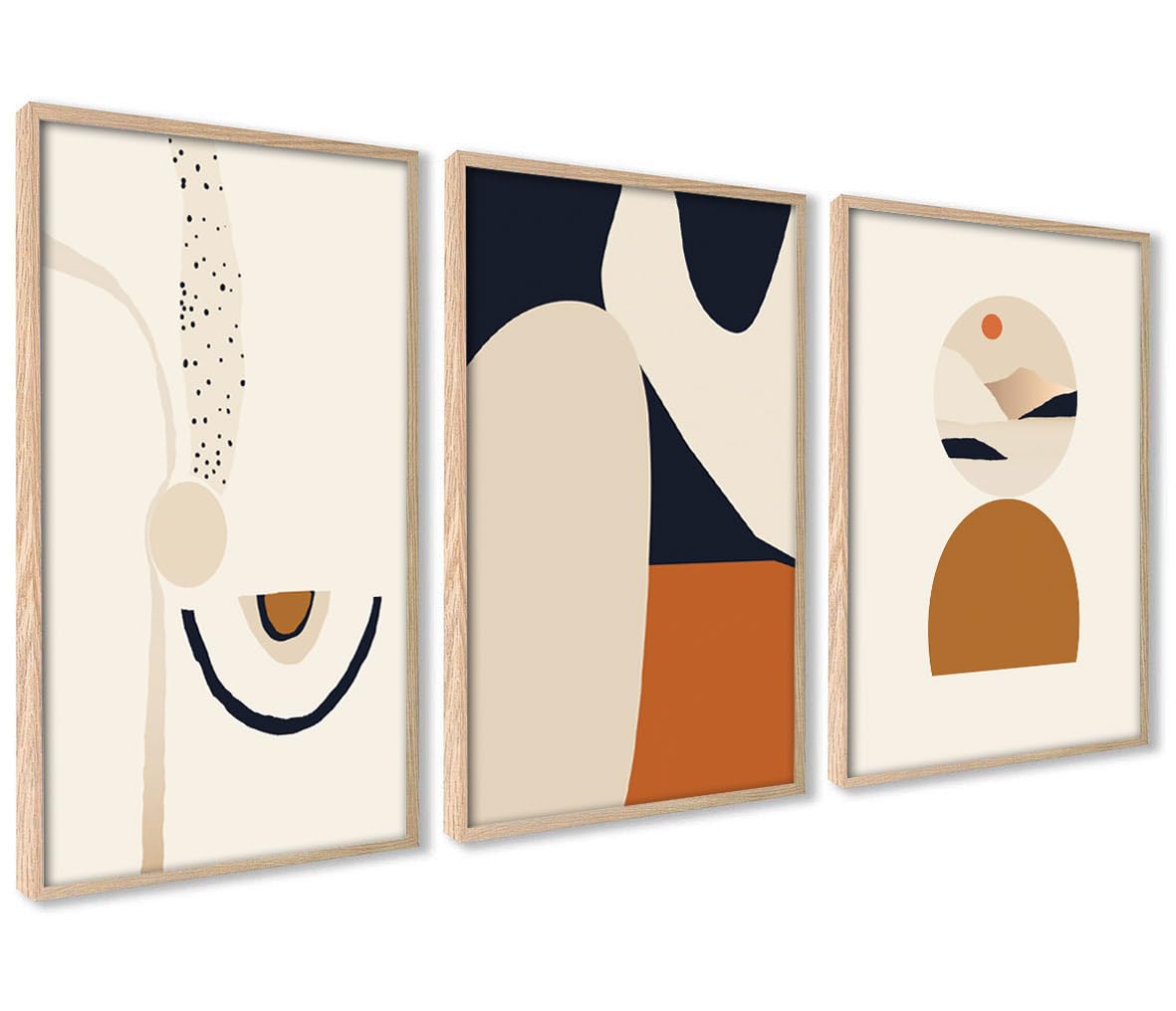 ag.art deco Pack of 3 Wall Art 30x40cm Wooden Frame Wall Decor — image 1