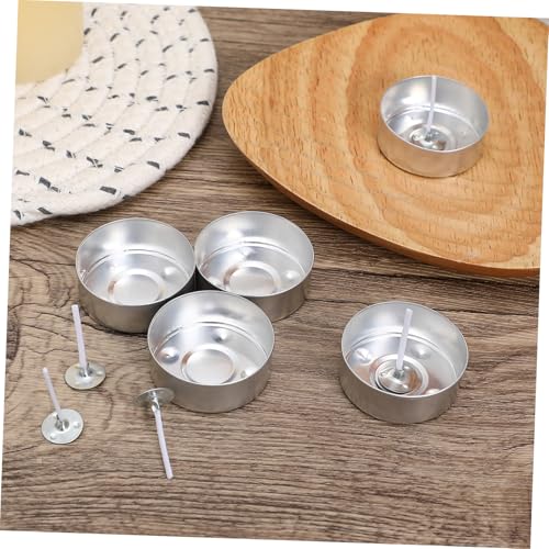 Kit para hacer velas con recipientes de aluminio y mechas miniatura 6