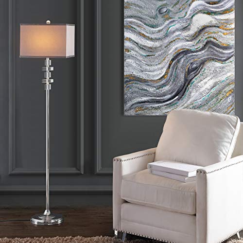 Crazy Clearance SAFAVIEH Lighting Collection Times Square Modern Clear Crystal/ Chrome 60-inch Living Room Bedroom Home Office Standing Floor Lamp (LED Bulb Included) New Deal SAFAVIEH Lighting Collection Times Square Modern Clear Crystal/ Chrome 60-inch Living Room Bedroom Home Office Standing Floor Lamp (LED Bulb Included)