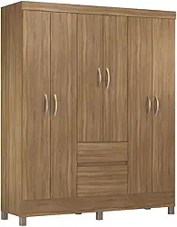 Guarda Roupa Casal Flash II 6 Portas 2 Gavetas Demóbile