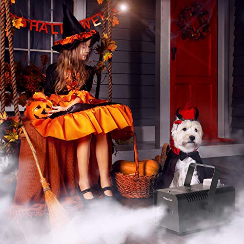 Fog Machine, Theefun 400W Smoke Machine with 2000CFM Fog, Wired and Wirelss Remote Control Fog Machine for Halloween Wedding Party and Stage Effect