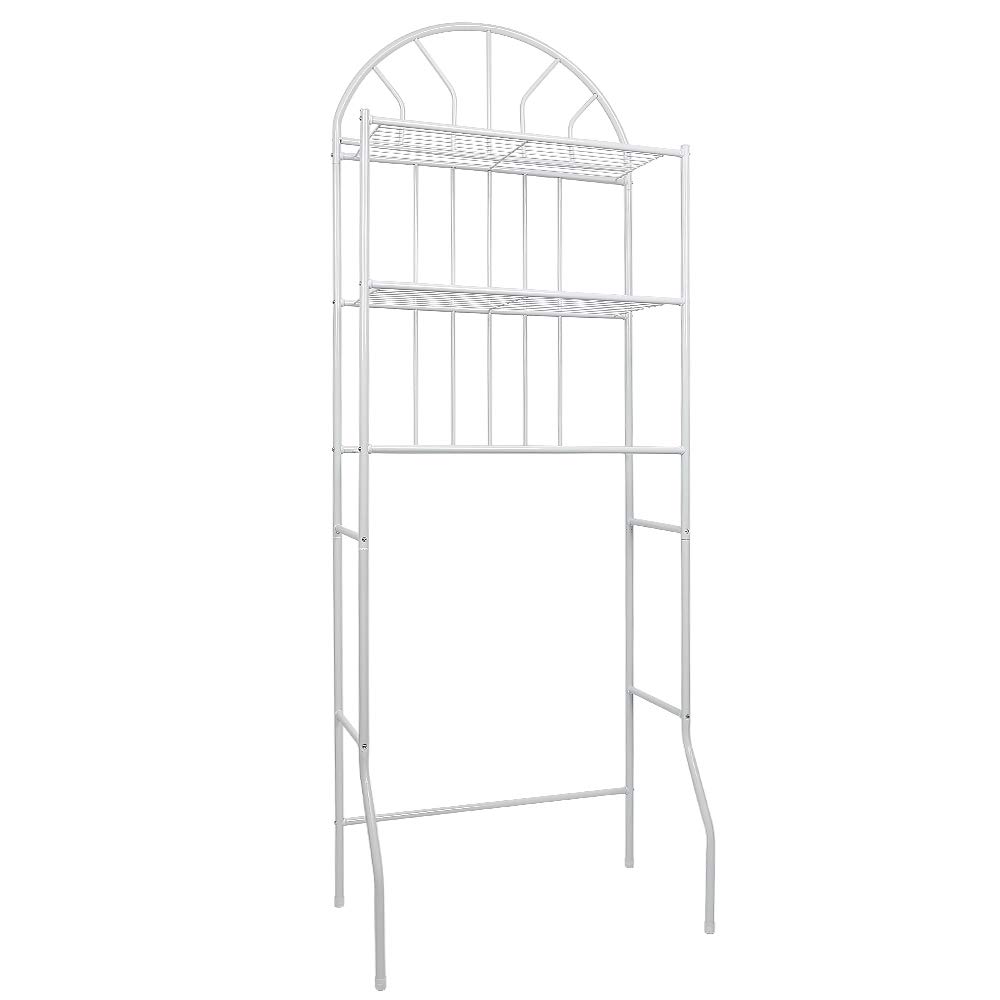 meihe Meuble étagère Dessus WC 3 Étagère de Toilettes,à 3 Niveaux, Étagère de Salle de Bain, Peu encombrante, Facile à Monter, pour buanderie, Design/Style Industriel