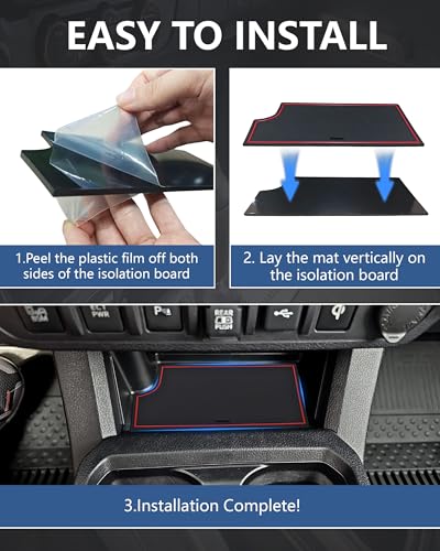 Image of Wireless Charger Insert Protective Pad for 2016-2023 Toyota Tacoma Accessories, Non-Slip & Anti-Dust & Prevent Overheating Center Console Cover Protector for Tacoma Interior Accessories