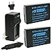 Wasabi Power Battery (2-Pack) and Charger for Canon LP-E17 and Canon EOS 77D, EOS 750D, EOS 760D, EOS 8000D, EOS M3, EOS M5, EOS M6, EOS Rebel T6i, EOS Rebel T6s, EOS Rebel T7i, Kiss X8i