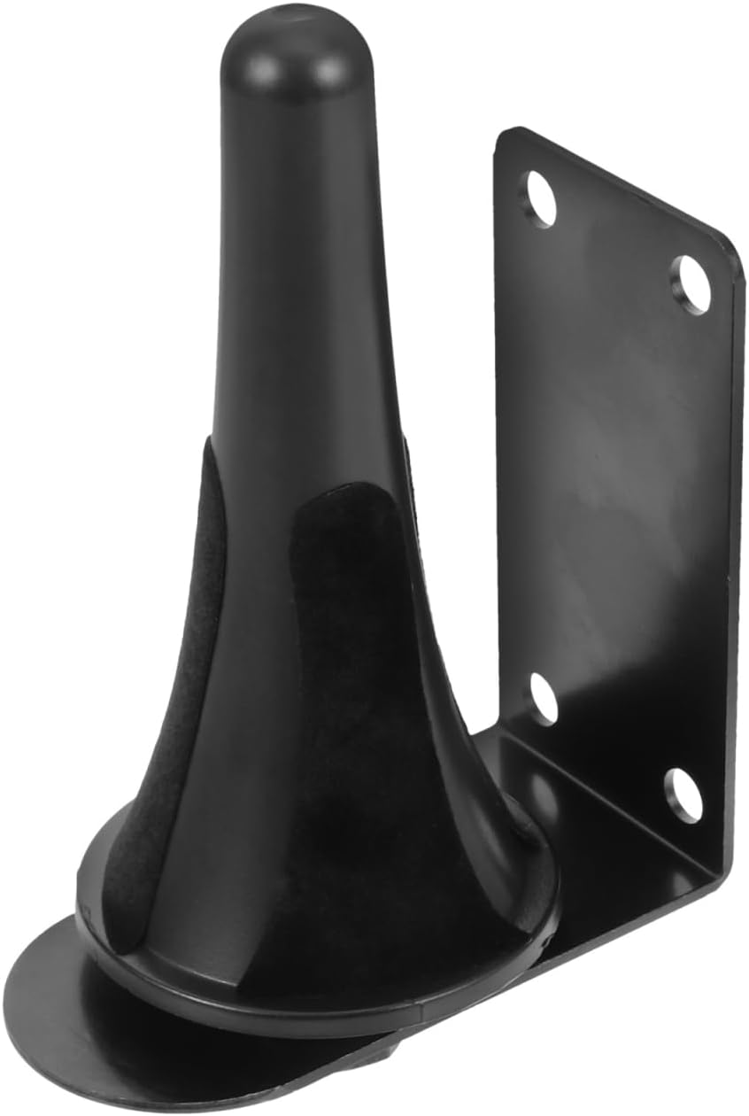 Kisangel Small Wall Mounted Trumpet Rack 5.90X3.93X2.55In Space-Saving Brass Instrument Holder Stable Trumpet Wall Mount for Bugle Accessories