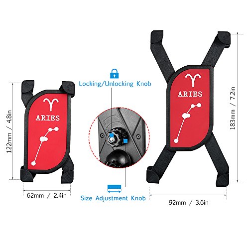 DECDEAL Universal 360 Rotating Adjustable Bike Phone Holder Handlebar Suporte de telefone celular Su