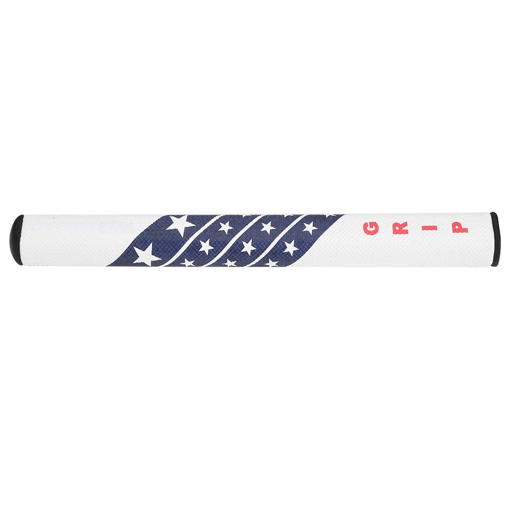 Vbestlife Uchwyt golfowy do golfa Putter antypoślizgowy uchwyt golfowy do golfa Super stabilny, wygodny uchwyt (kolor biały)