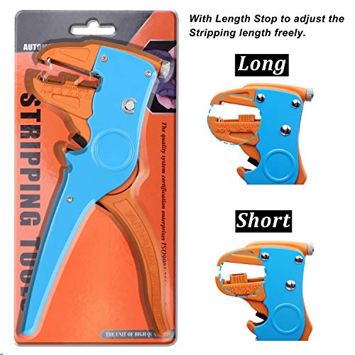 Knoweasy Automatic Wire Stripper and Cutter,Heavy Duty Wire Stripping Tool 2 in 1 for Electronic and Automotive Repair