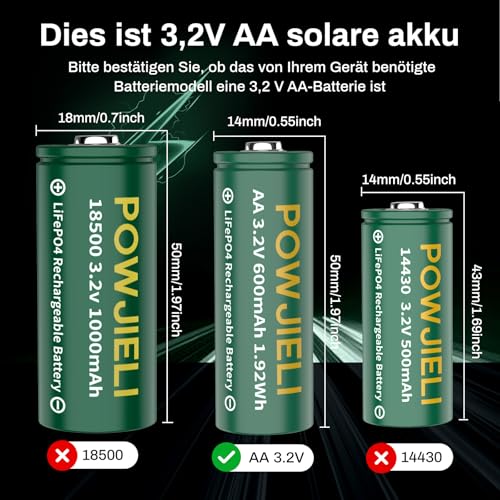 Batterie LiFePo4 AA longue durée à faible auto-décharge - 3