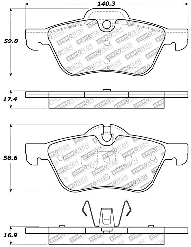 Image of StopTech 309.09390 Sport Brake Pads with Shims and Hardware