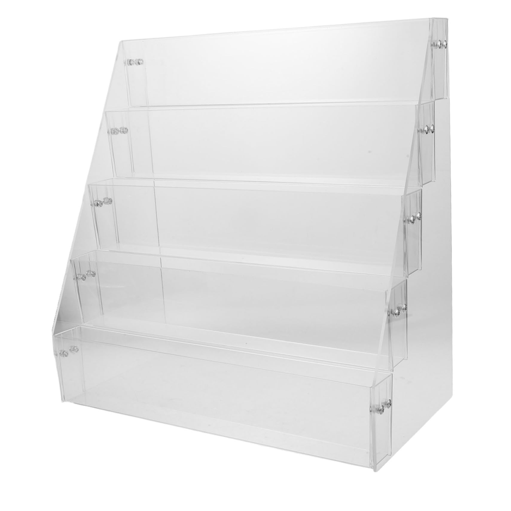 Alipis Espositore Verticale in Acrilico Trasparente Contenitore per Biglietti da Visita Organizer per Occhiali da Sole Porta Smalti Espositore per Cosmetici Vetrina per Biglietti