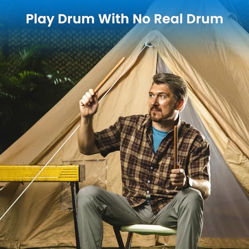 AeroBand PocketDrum 2 Plus Electric Air Drum Set Air Drumsticks, with Drumsticks, Pedals, Bluetooth, USB MIDI Function, Electronic Drums for Adults, Kids, Gift