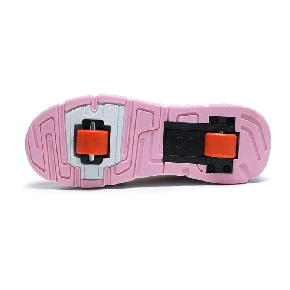 Enfants Chaussures à roulettes de Multisports Outdoor Gymnastique Sneaker Automatiques Rétractables Skateboard Baskets Garçon Fille Mode Cadeaux