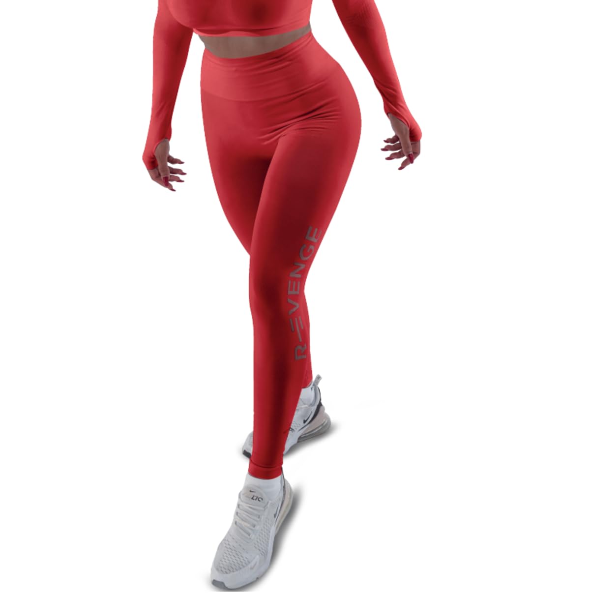 R-EVENGE Legginsy damskie Q-Skin, techniczne legginsy z lokowaniem pośladków dla efektu push-up i idealnej sylwetki.