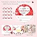 FaCraft 72PCS Happy Valentines Day Stickers - Heart Sticker Personalized Valentines Stickers to from Labels Valentine's Day Gift Tag Round Envelope Seals Boxes Cards Valentine Party Favor Decorations